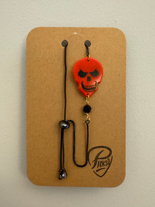 *Spooky* Red Skeleton Adjustable Bracelet