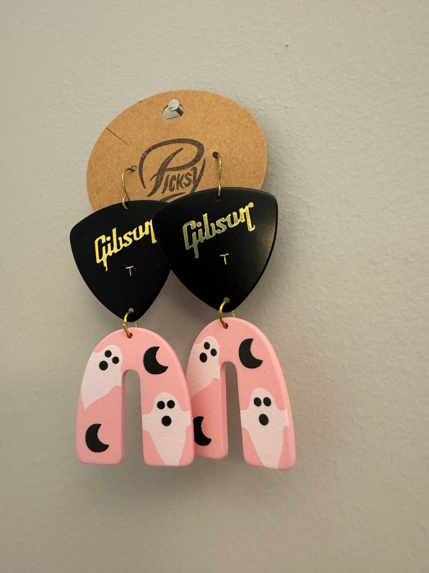 *Spooky* Pink Ghost Earrings