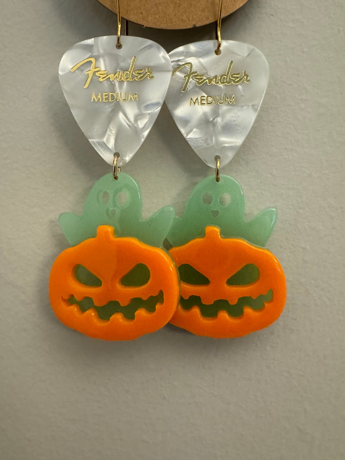 *Spooky* Glow in the Dark Ghost Pumpkin Earrings