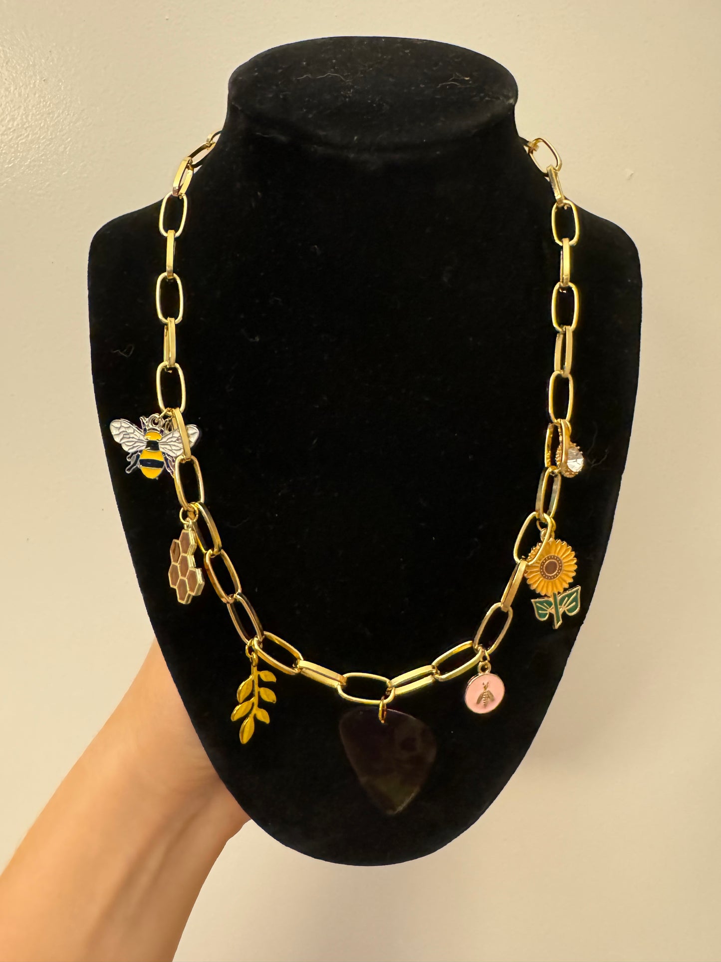 Queen Bee Charm Necklace