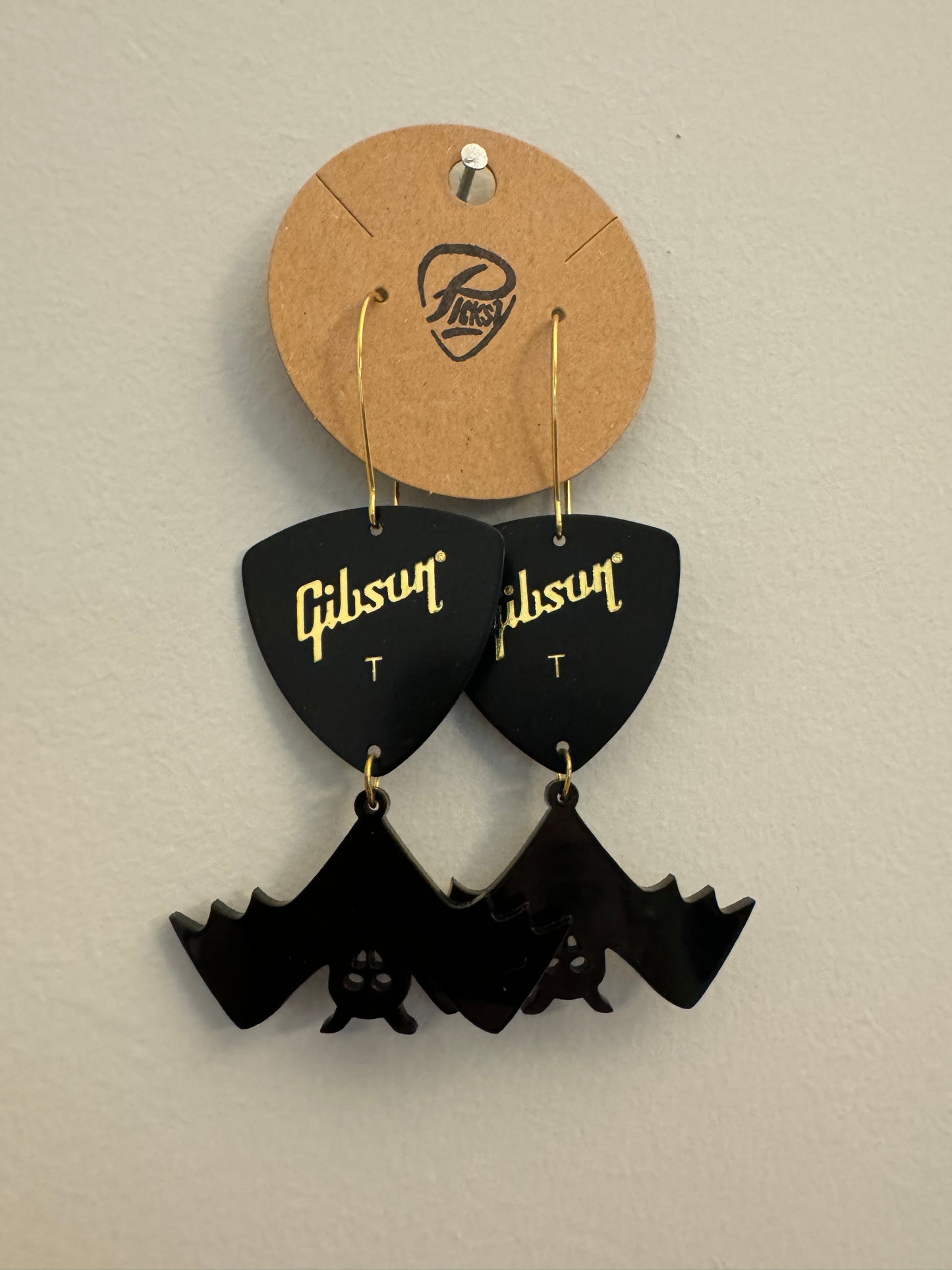 *Spooky* Black Bat Earrings