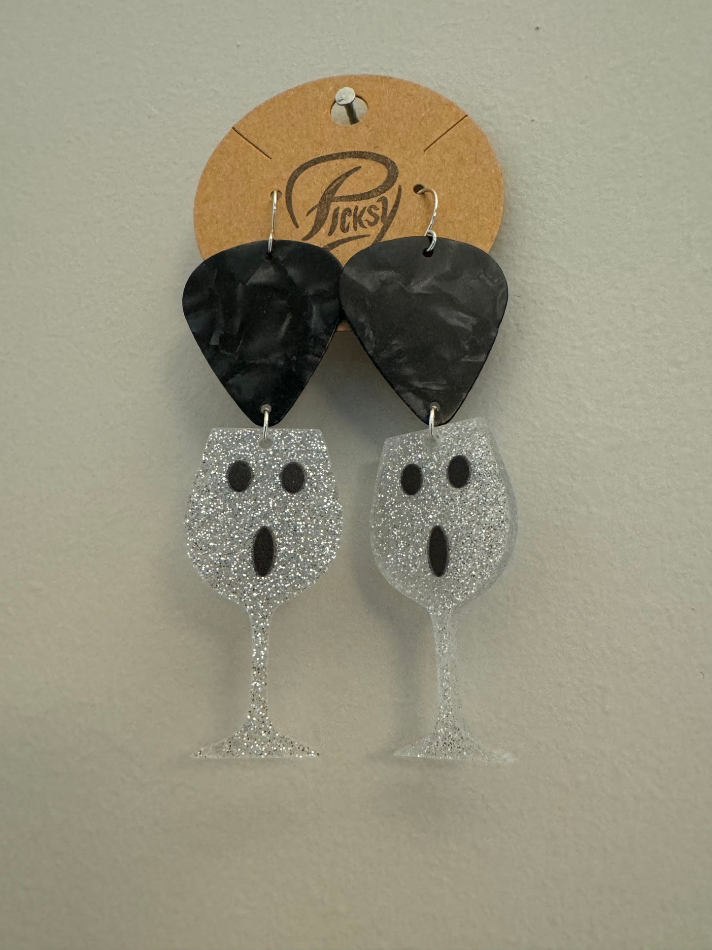 *Spooky* Wine Ghosty Earrings