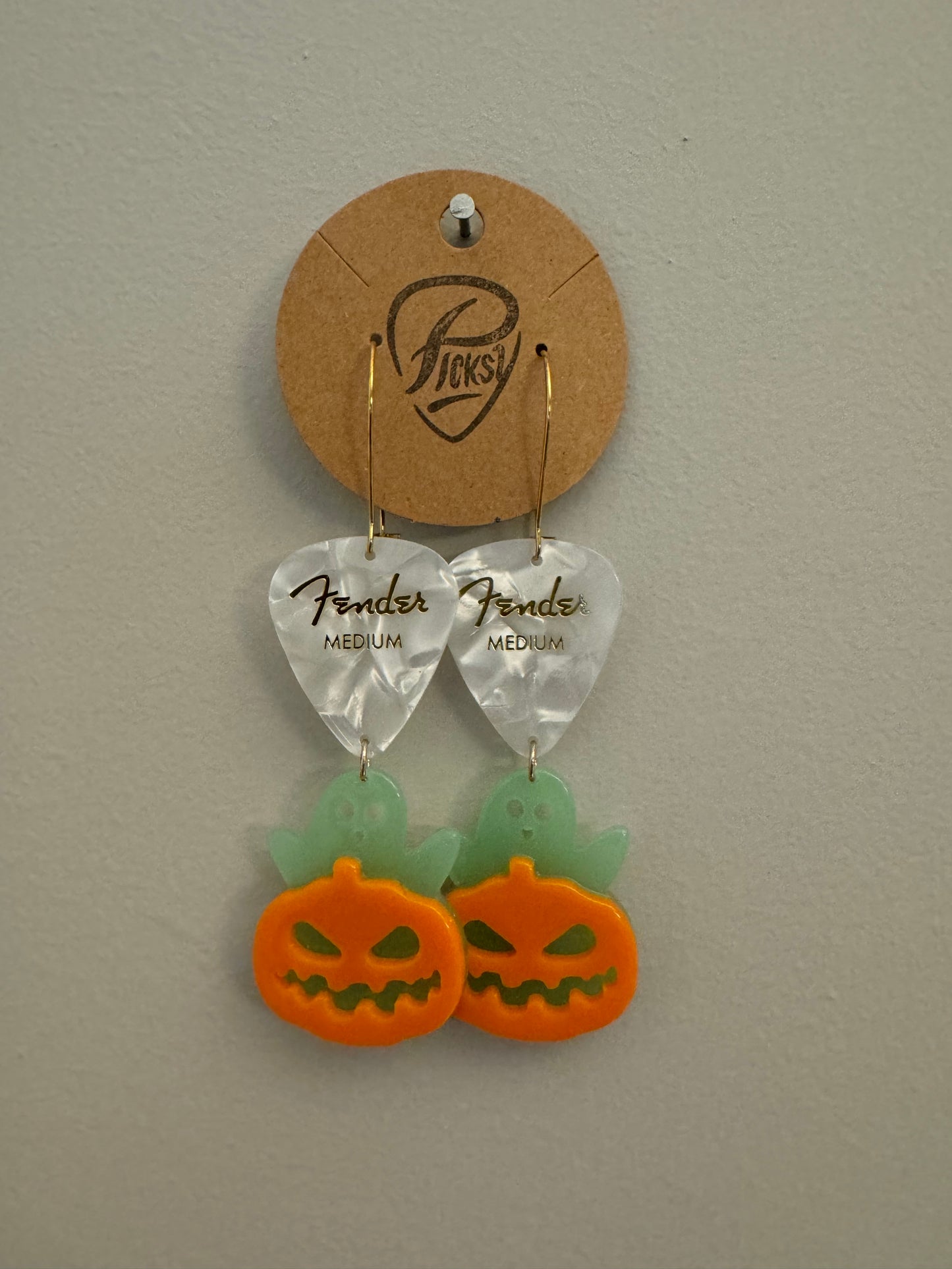 *Spooky* Glow in the Dark Ghost Pumpkin Earrings