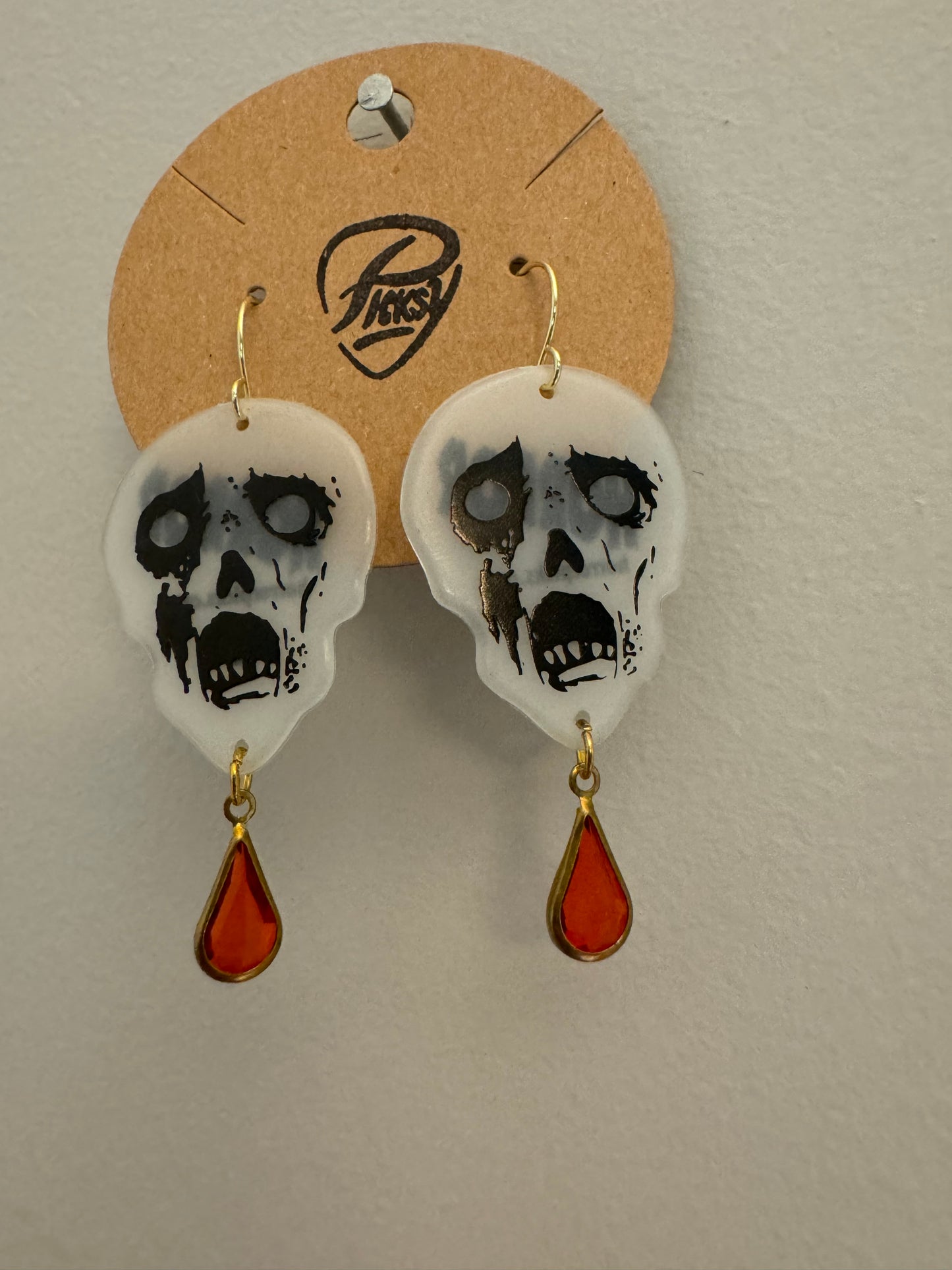 *Spooky* Glow in the Dark Zombie Earrings