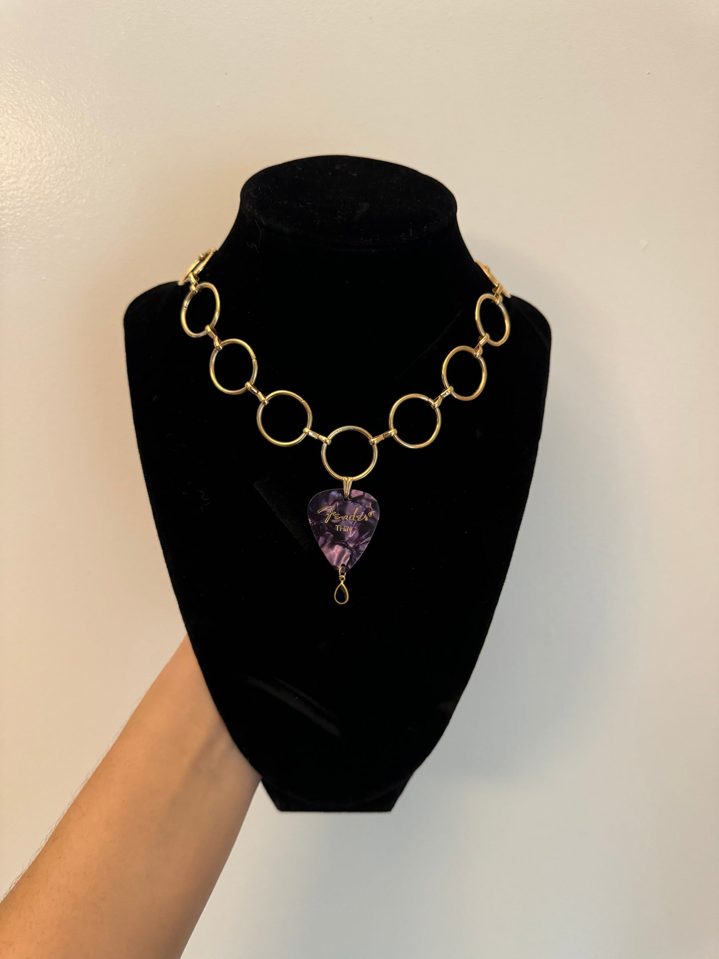 *Spooky* Purple Circle Necklace