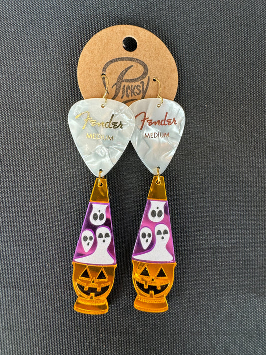 *Spooky* Lava Lamp Earrings