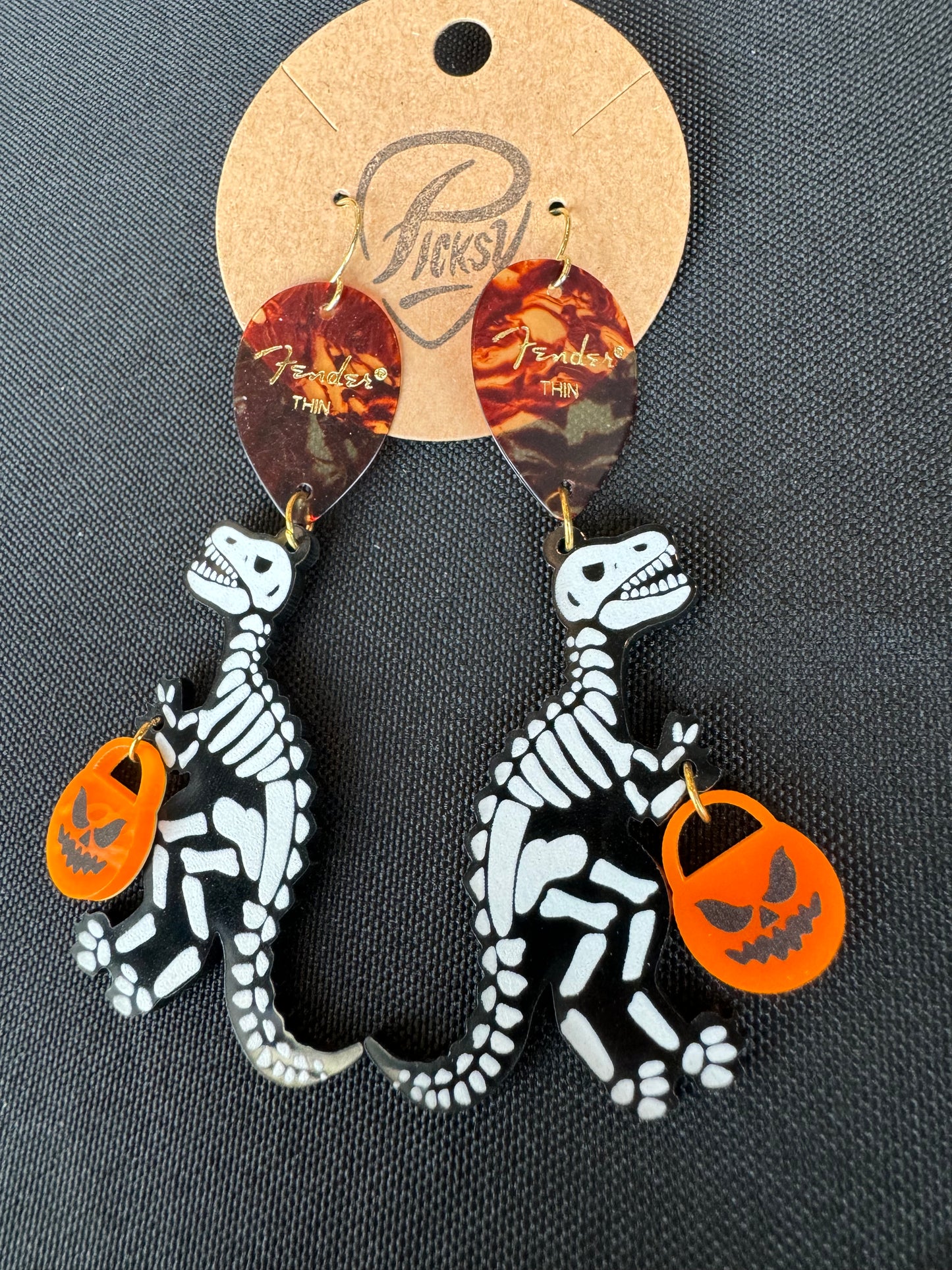 *Spooky* Dino Earrings