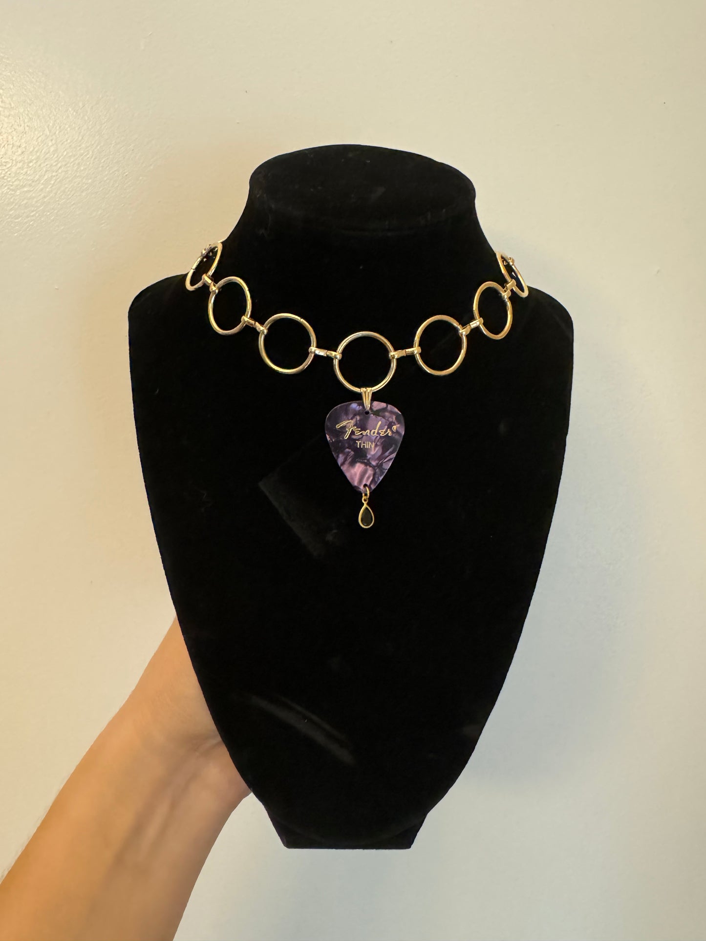 *Spooky* Purple Circle Necklace