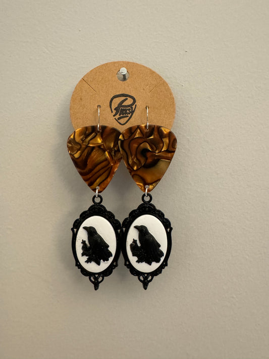 *Spooky* Crow Earrings