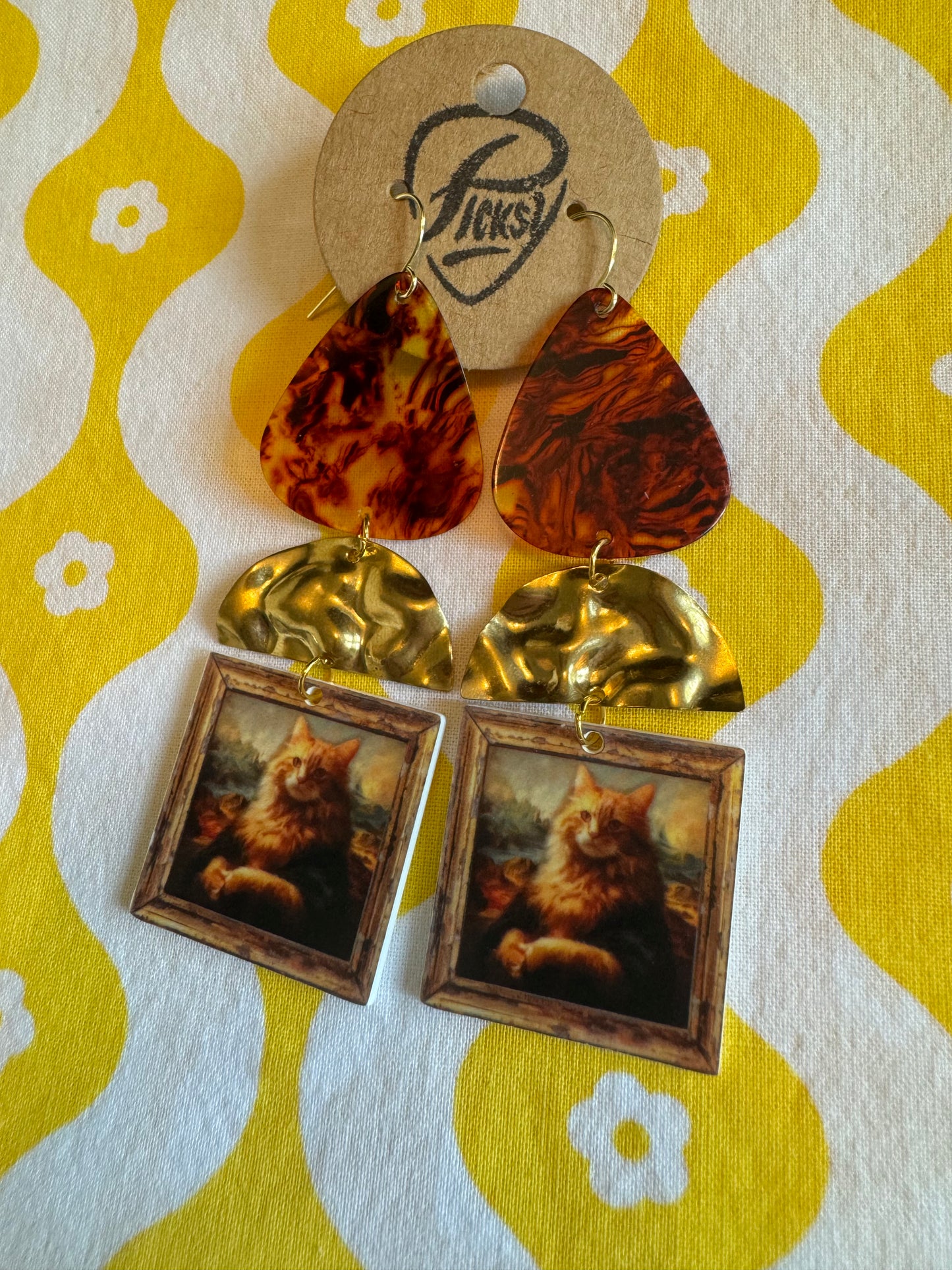 Fancy Cat Earrings #5